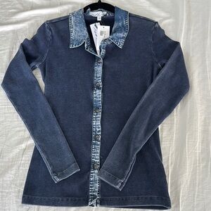 NWT Blue Button Up Shirt